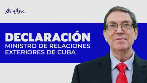 Bruno Rodríguez Parrilla, ministro de Relaciones Exteriores de Cuba. 